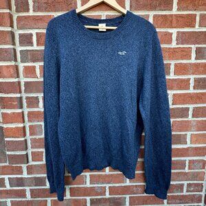 Hollister Sweater Mens XL Navy Pullover Preppy Academia Classic Neutral